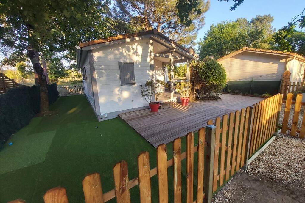 Chalet T3/Clim/Wifi/Pkg/Terrasse/15 Min Plages Villa La Teste-de-Buch Luaran gambar